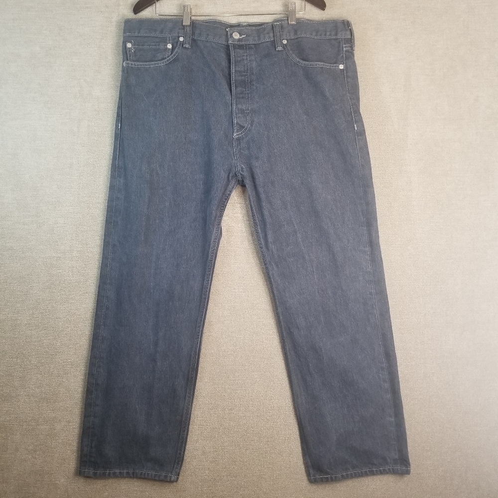 Levis Mens 562 40x30 (42x29 Actual) Jeans Button Fly Black Label Relax (B25)